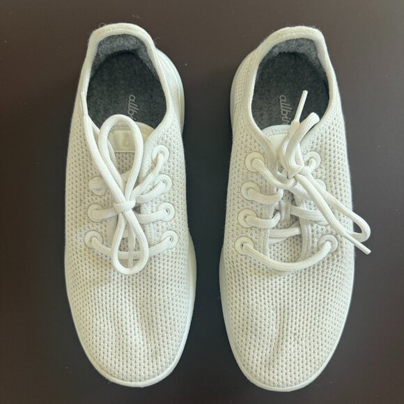 Allbirds Women’s Tree Runners Sneakers – White – Size 8 - Picture 1 of 5